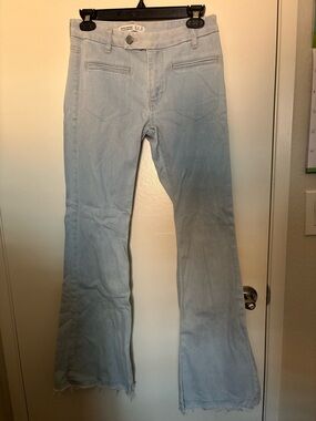 Zara Light Wash Flare Jeans, waist 27"